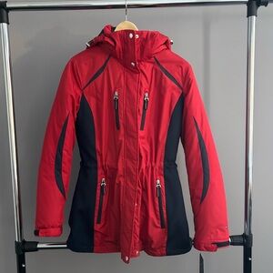 NWT Tommy Hilfiger Red and Black Size XS All-Weather 3 in 1 Systems Jacket